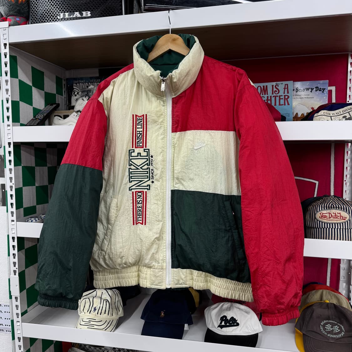 90s 나이키 삼나 리버시블 푸퍼 패딩 (L)   상품이미지1