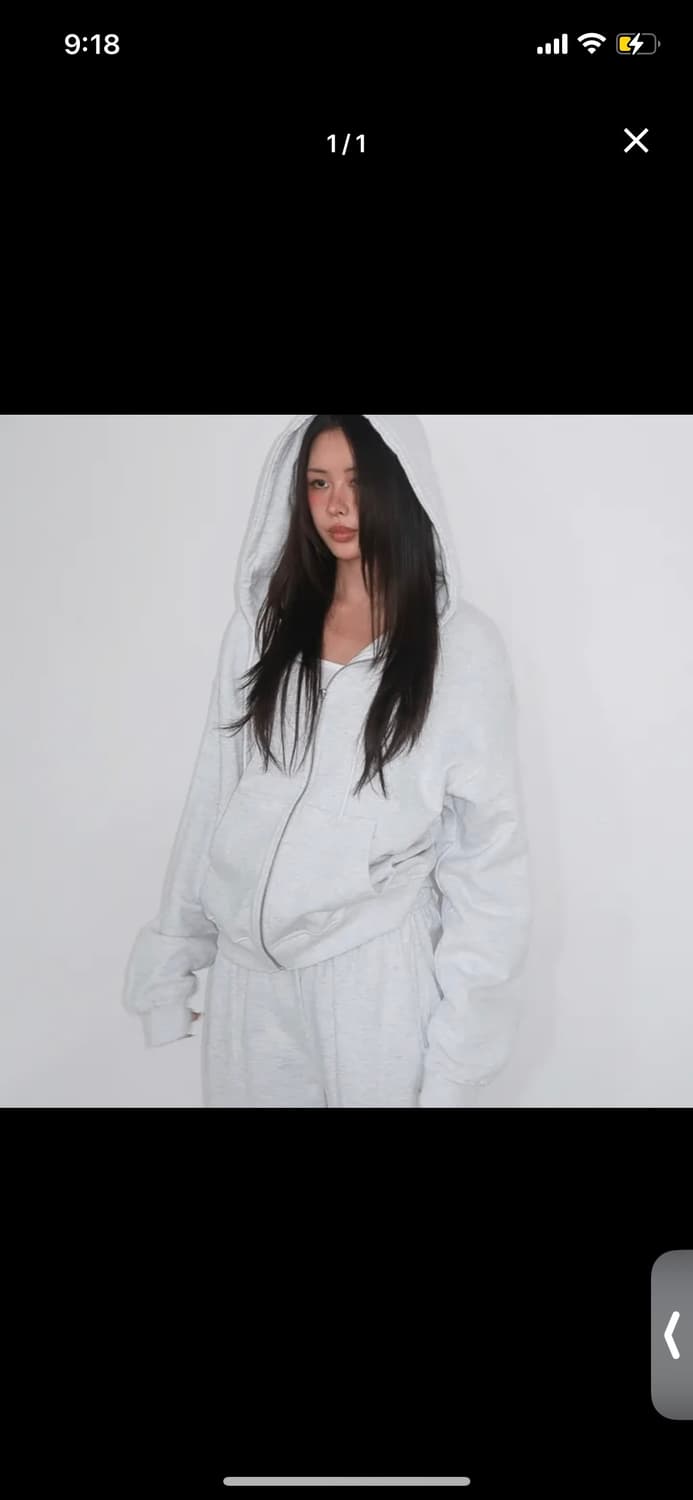 위위미유 씨리얼 트레이닝 후드집업 상품이미지1