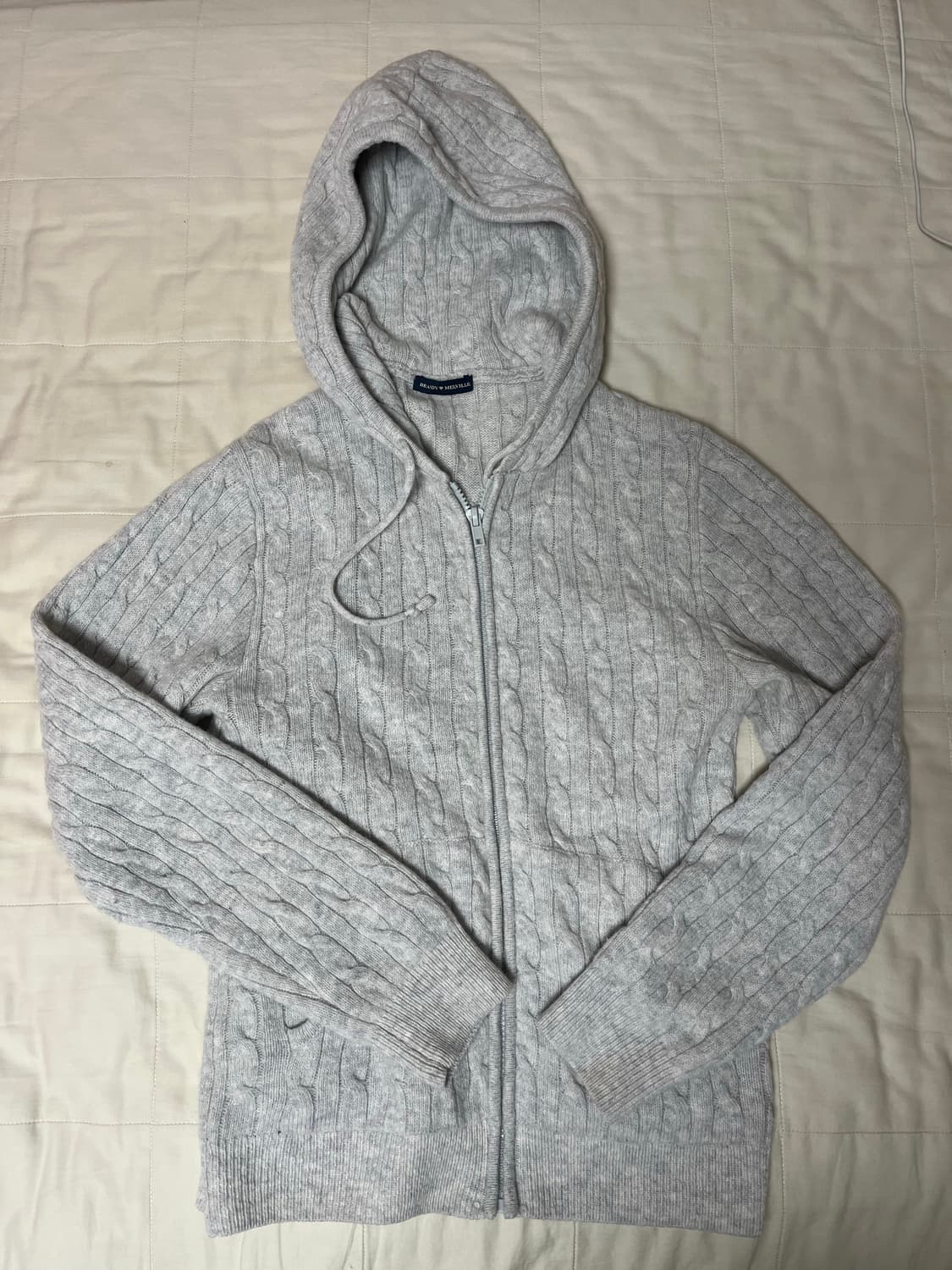 브랜디멜빌 니트 후드 집업 상품이미지1