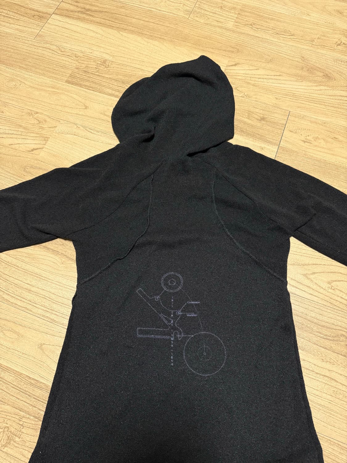 오호스 wrap bolero knit hoodie 상품이미지7