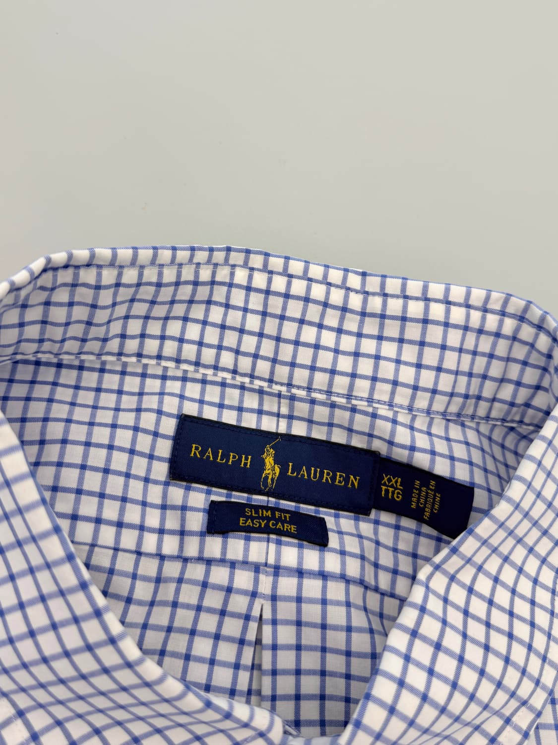 폴로 랄프로렌 오버사이즈 신형 체크패턴 화이트 셔츠 상품이미지5