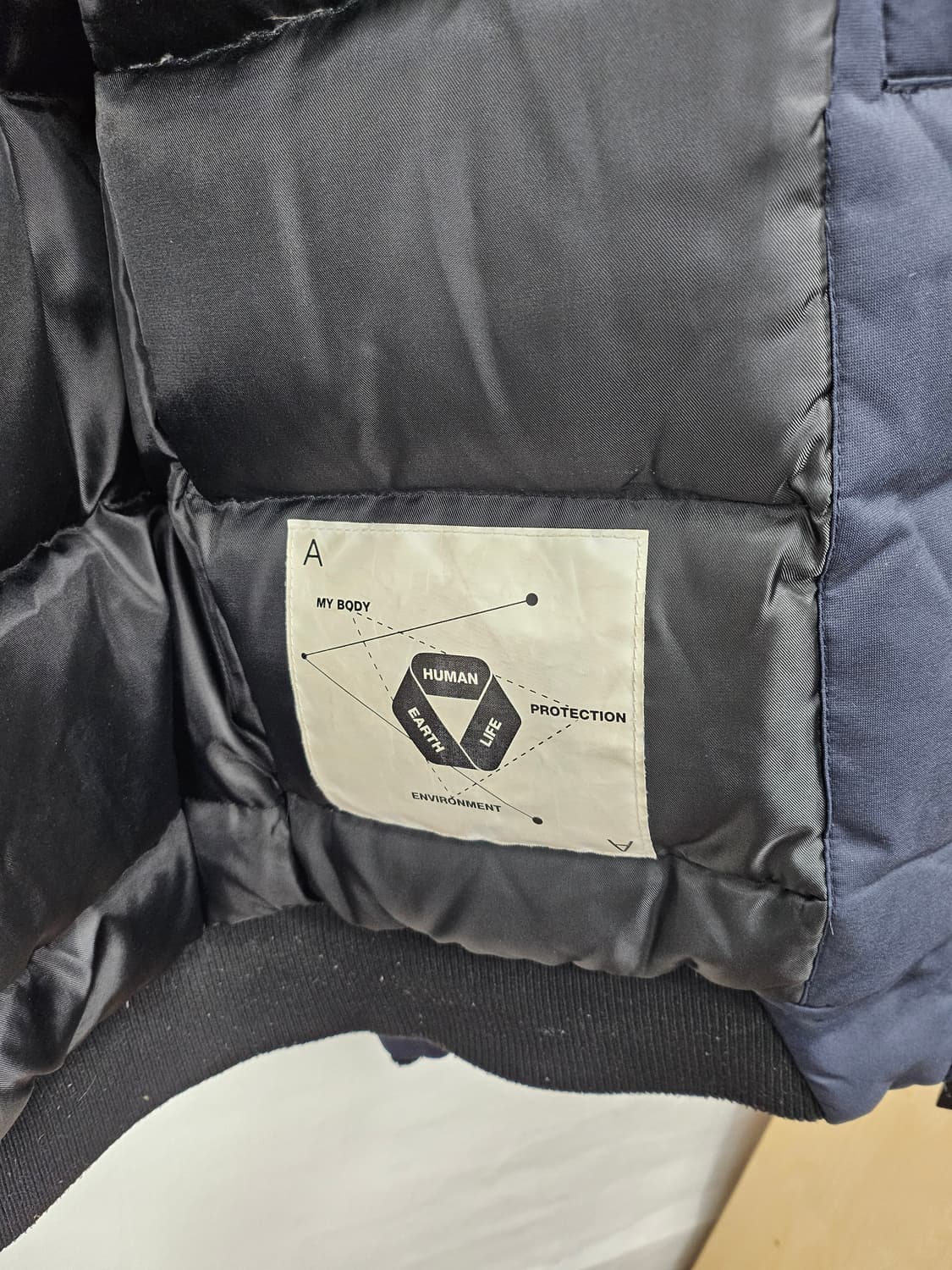 앤듀 네이비 후드다운패딩 자켓 95 M 상품이미지9