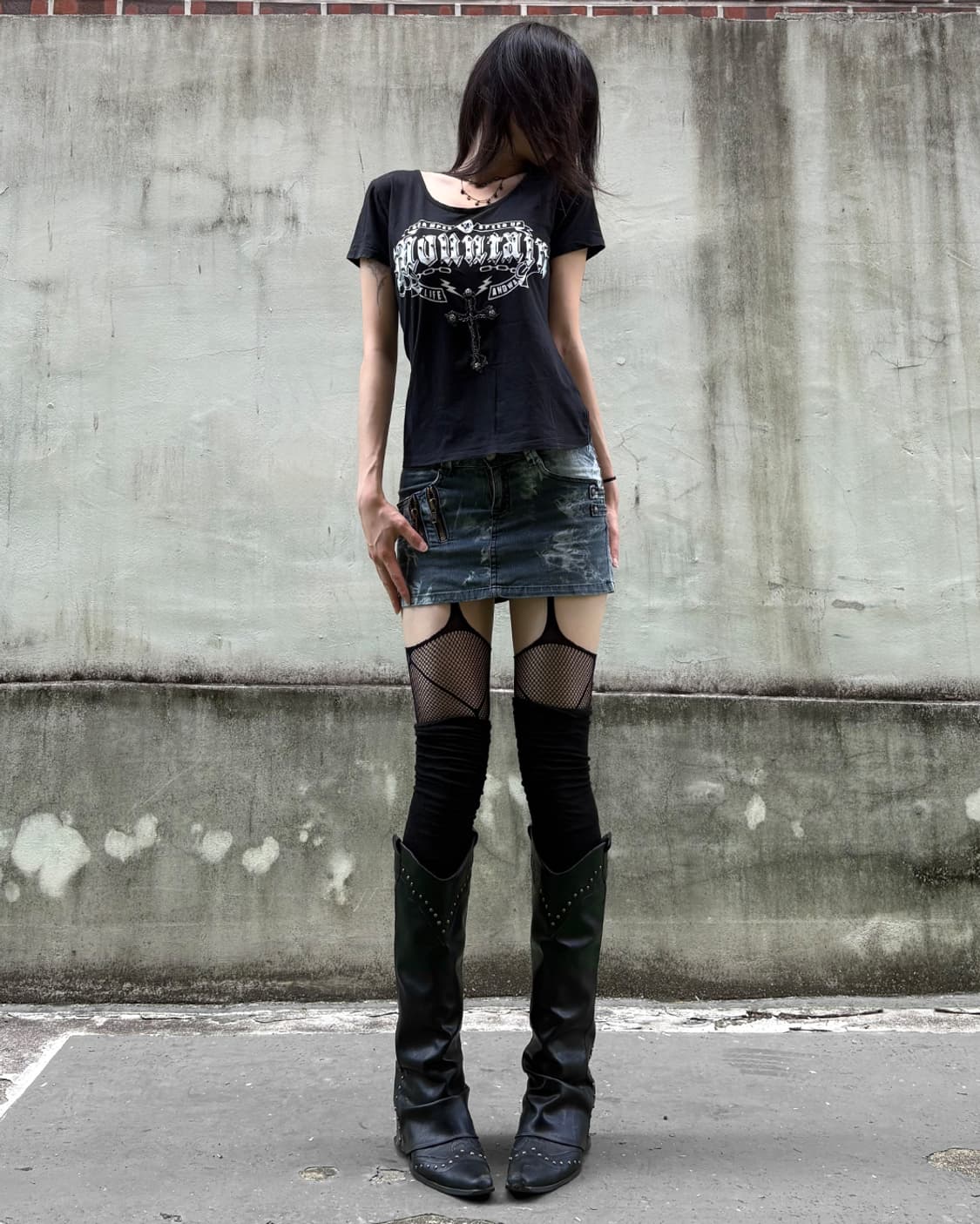 Y2K Rock Skull Graphic Tee 상품이미지2