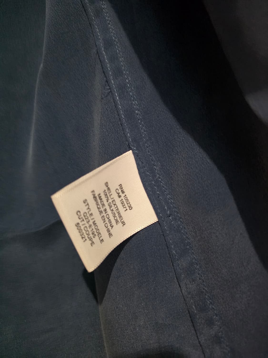 정품 이큅먼트 실크 블라우스 네이비 m사이즈 상품이미지6