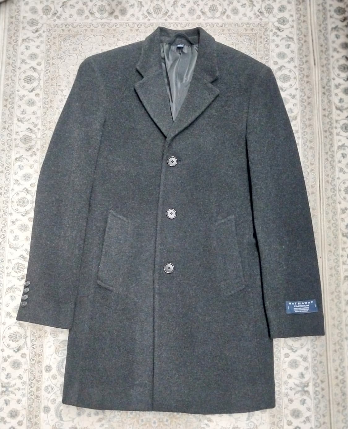 Hathaway 회색 울 캐시미어 코트 95 상품이미지1