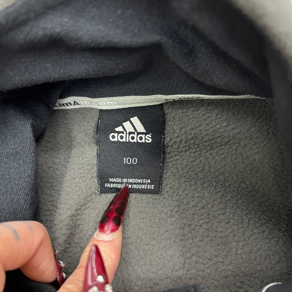 아디다스 차콜 후리스 100 상품이미지2