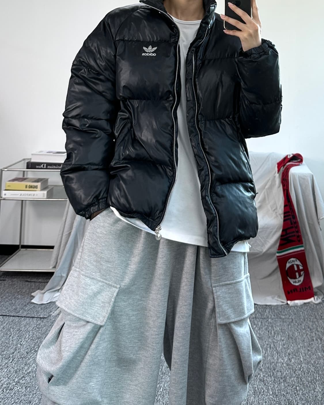 아디다스 래글런 패디드블랙푸퍼패딩 95 상품이미지3