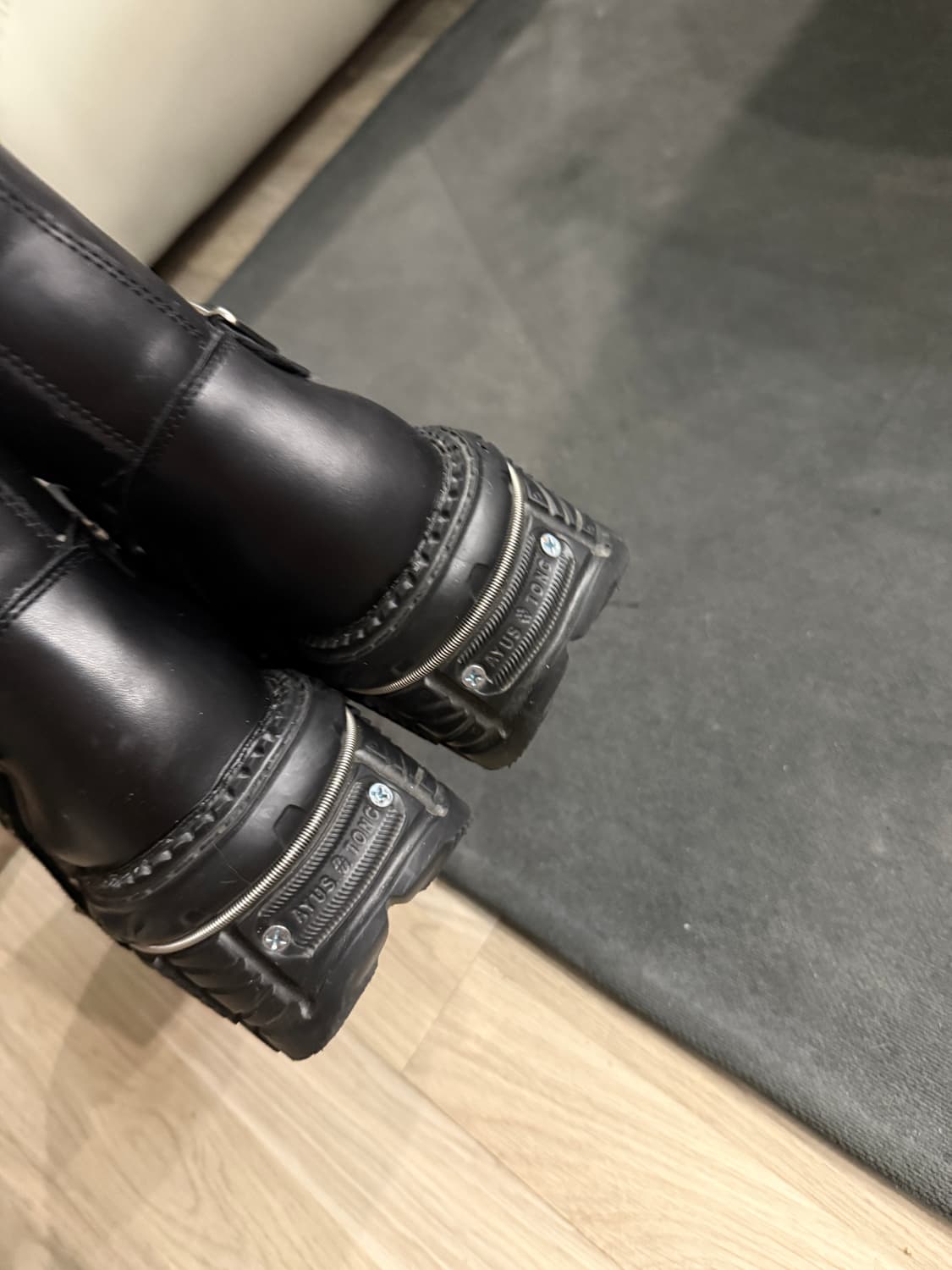 블랙 워커 부츠 상품이미지2