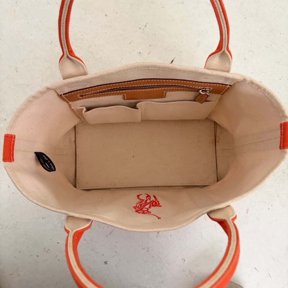 폴로 랄프로렌 빅포니 빈티지 캔버스 토트백 OS 상품이미지5