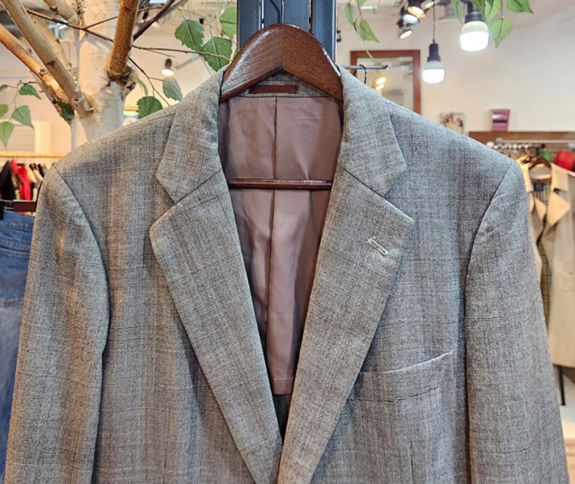 BURBERRY 일본판 버버리 울 빈티지 투버튼 블레이저 자켓 상품이미지5