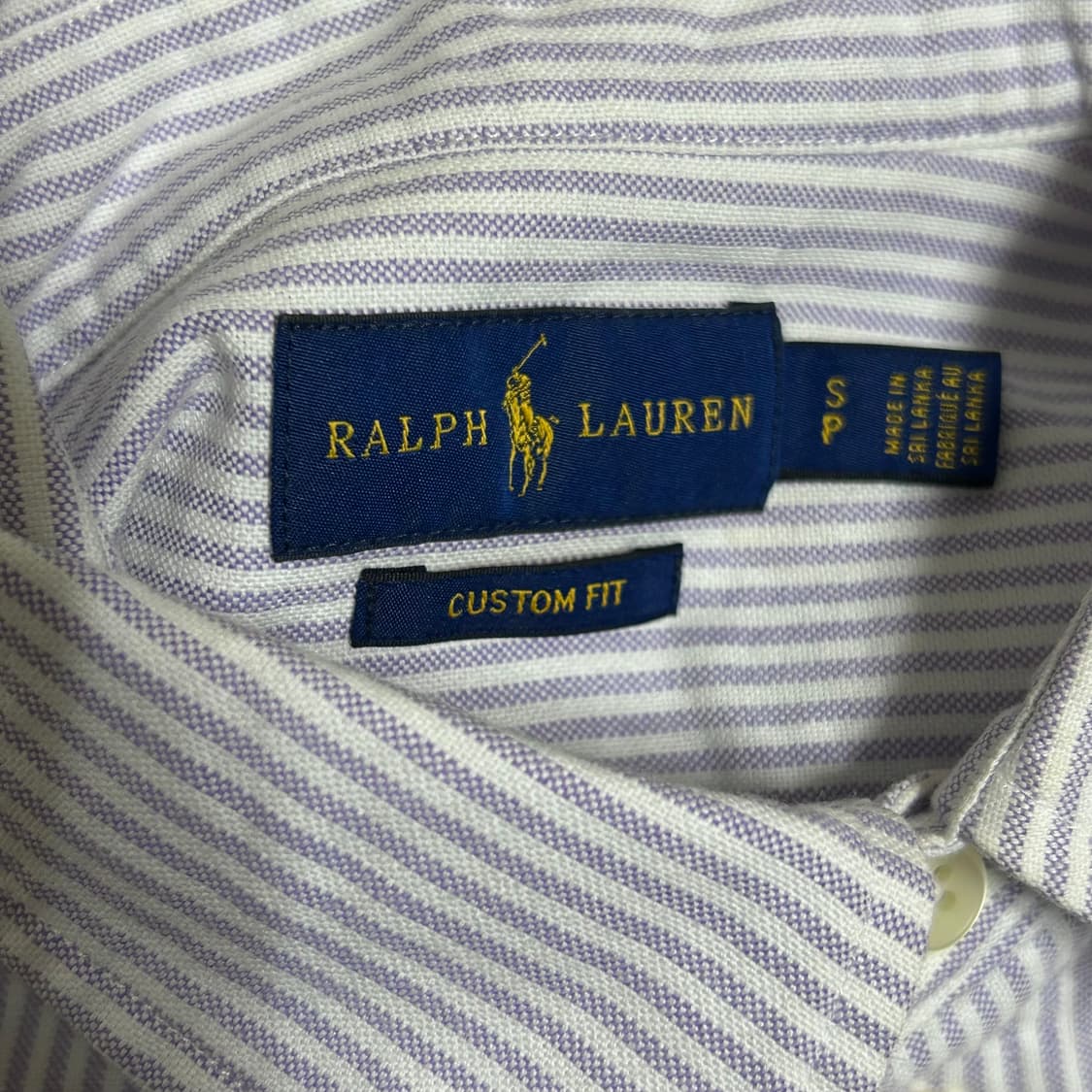 폴로 랄프로렌 신형 스트라이프 셔츠 연보라 S  상품이미지7