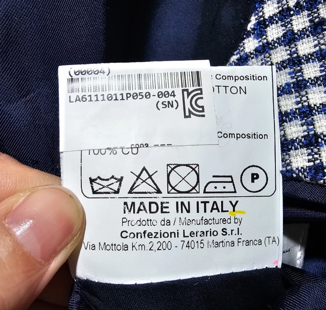 TAGLIATORE 체크 자켓 50 상품이미지9