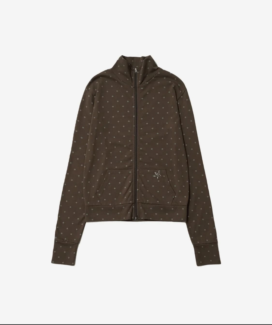 잇자바이브 DOT SYMBOL ZIP UP - KHAKI FREE 상품이미지1