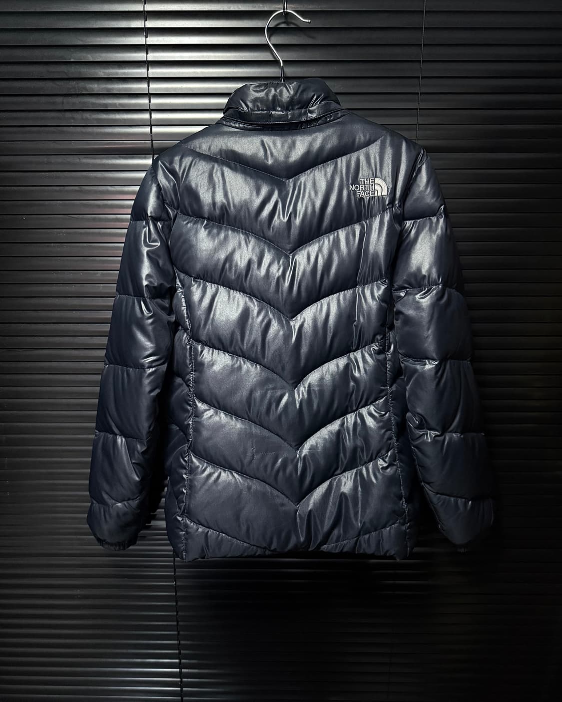 노스페이스 600 눕시 구스 다운 거위 털 하이넥 네이비 남색 90 S 상품이미지4