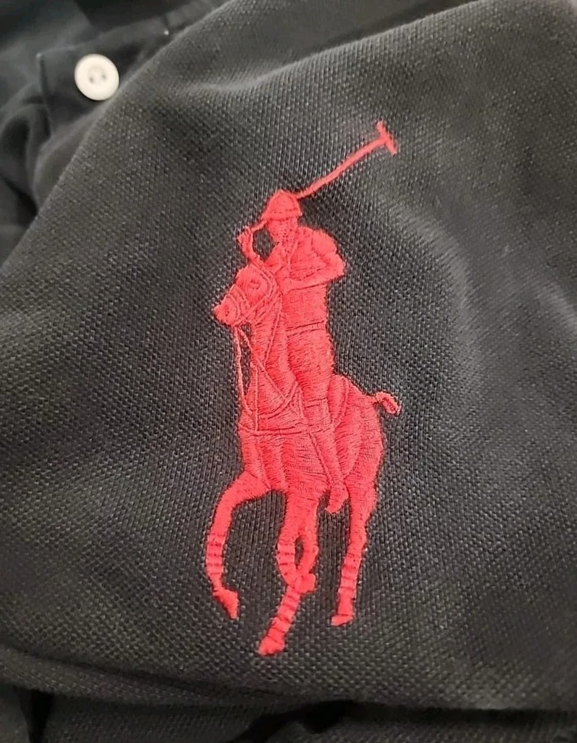 폴로 랄프로렌 빅포니 컨트리 크레스트 카라티 블랙 레드 상품이미지3