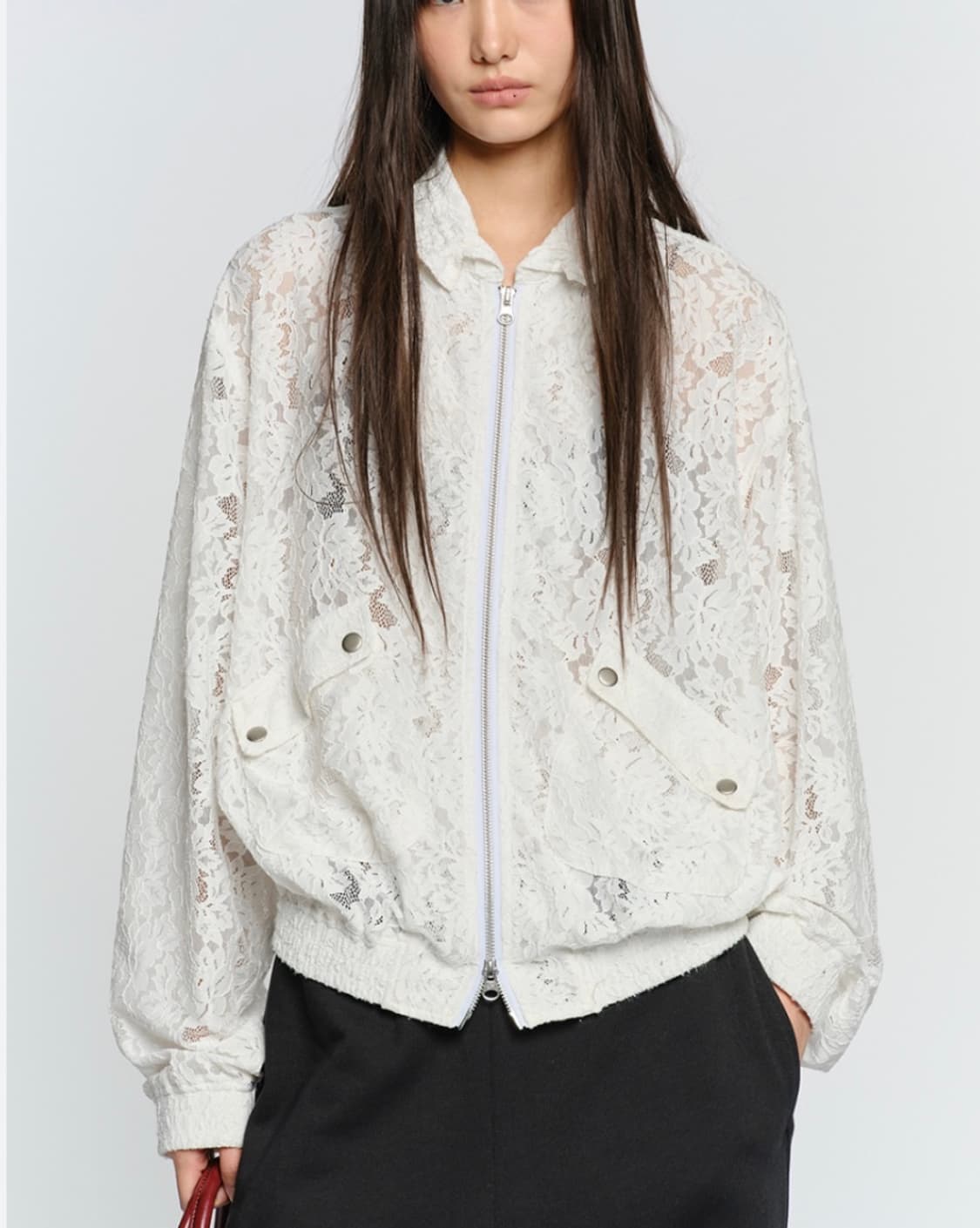 사카이 레이스 Ma-1 자켓, 스커트 셋트(2) 상품이미지1