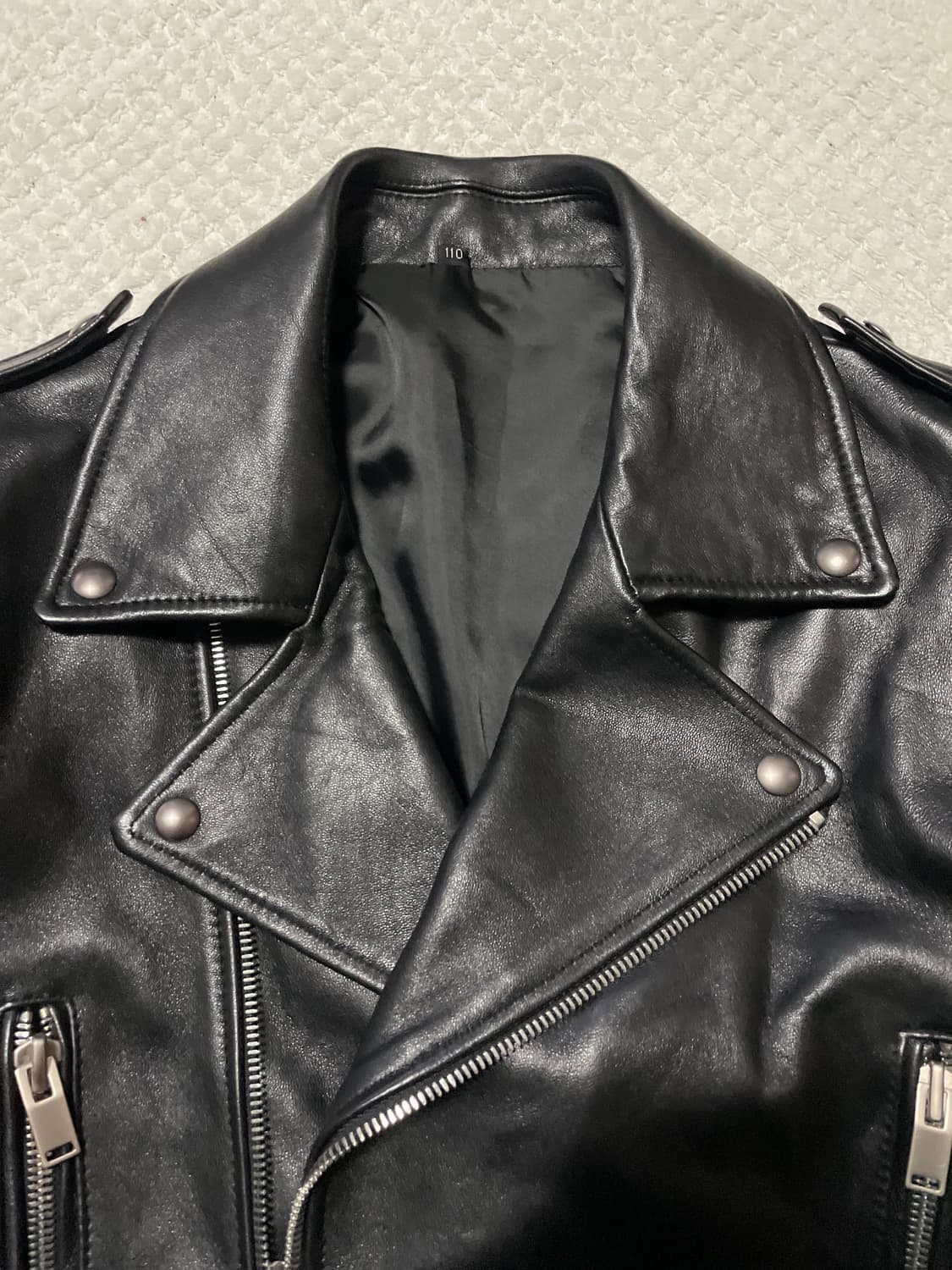 광희시장 웨스턴 무드 램스턴 양가죽 레더 자켓 상품이미지4