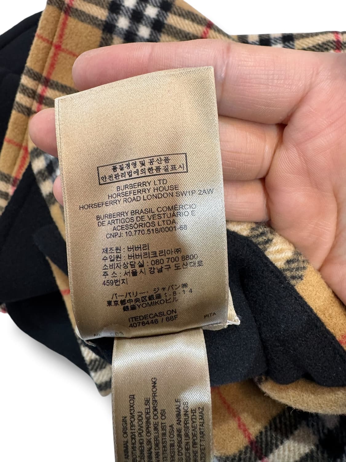 버버리 리버시블 후드 케이프 made in ITALY  상품이미지10