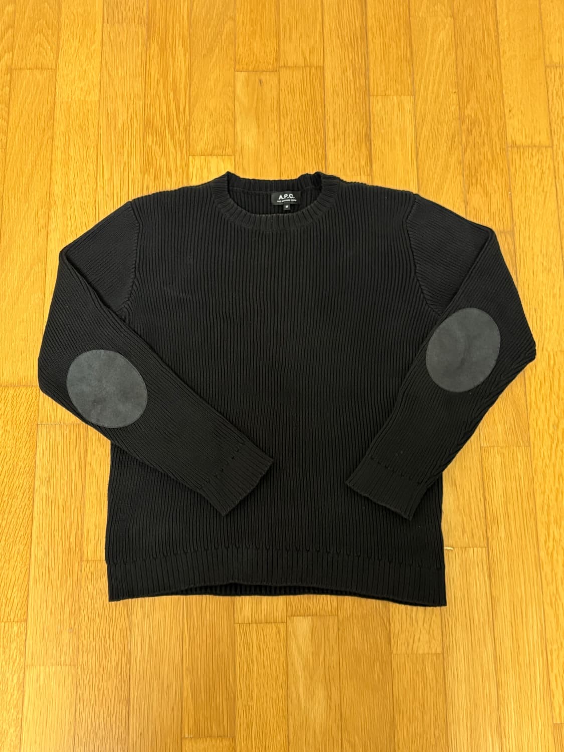 M) A.P.C. 엘보우 패치 니트  상품이미지1