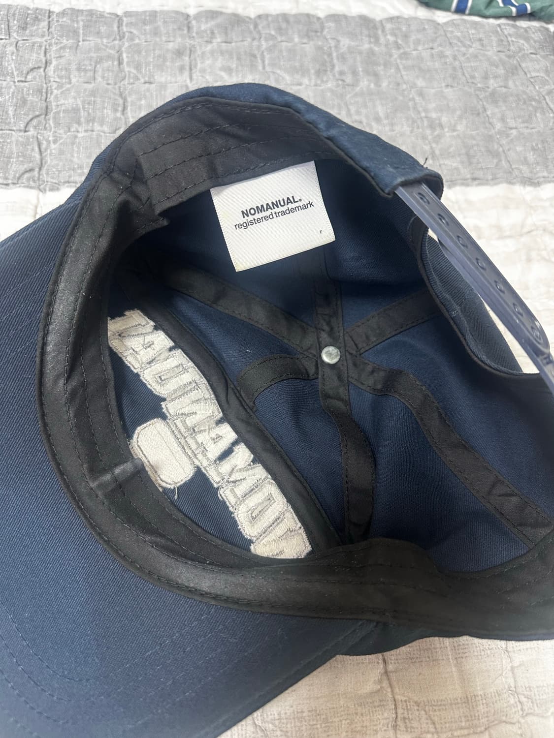 노매뉴얼 디자인 리서치 볼캡 네이비 상품이미지2