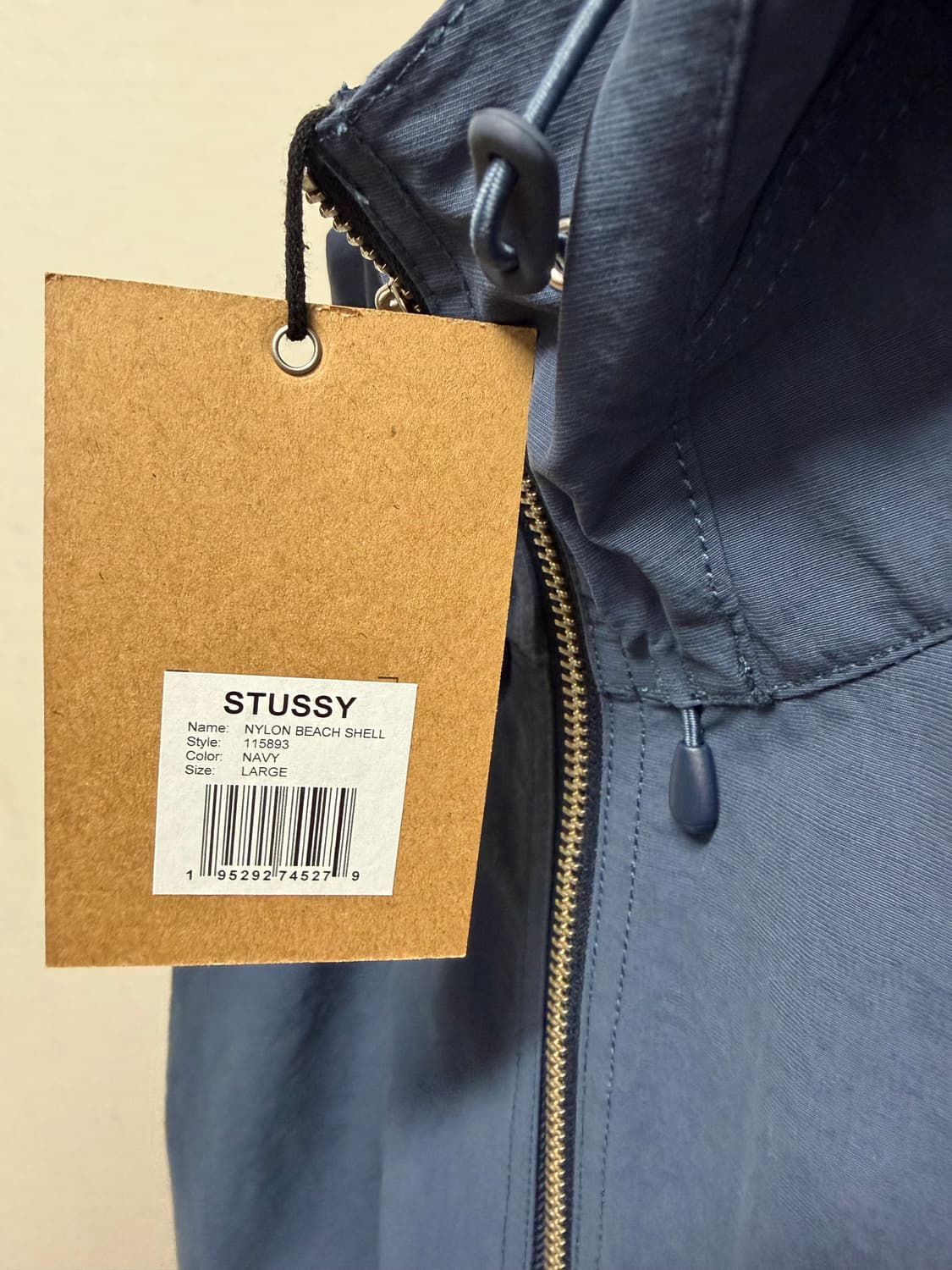 스투시 나일론 비치 쉘 자켓 (네이비) 상품이미지5