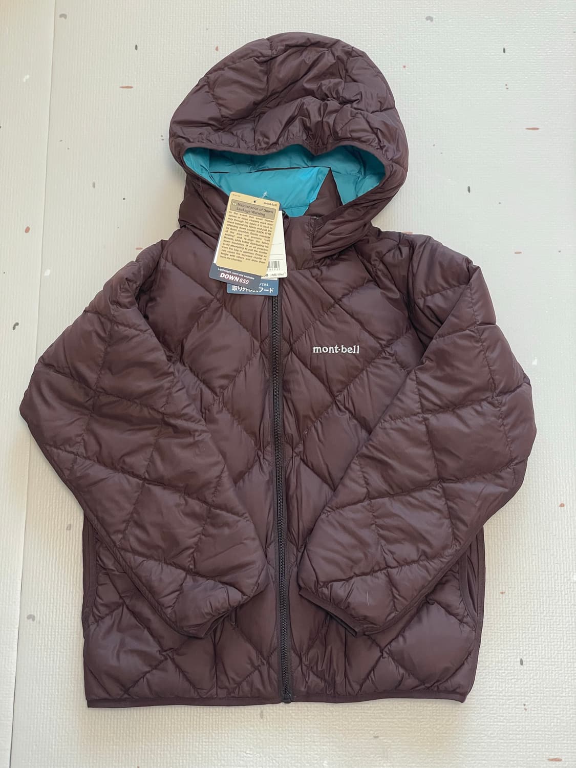 몽벨 키즈 다운 패딩 150 새상품 상품이미지1