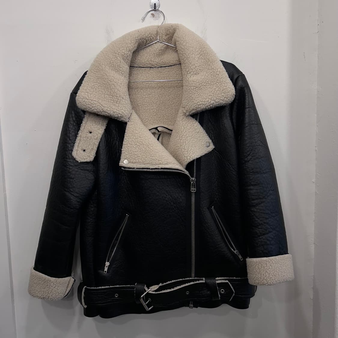 핸드메이드 비건레더 데끼 양털 무스탕 상품이미지2