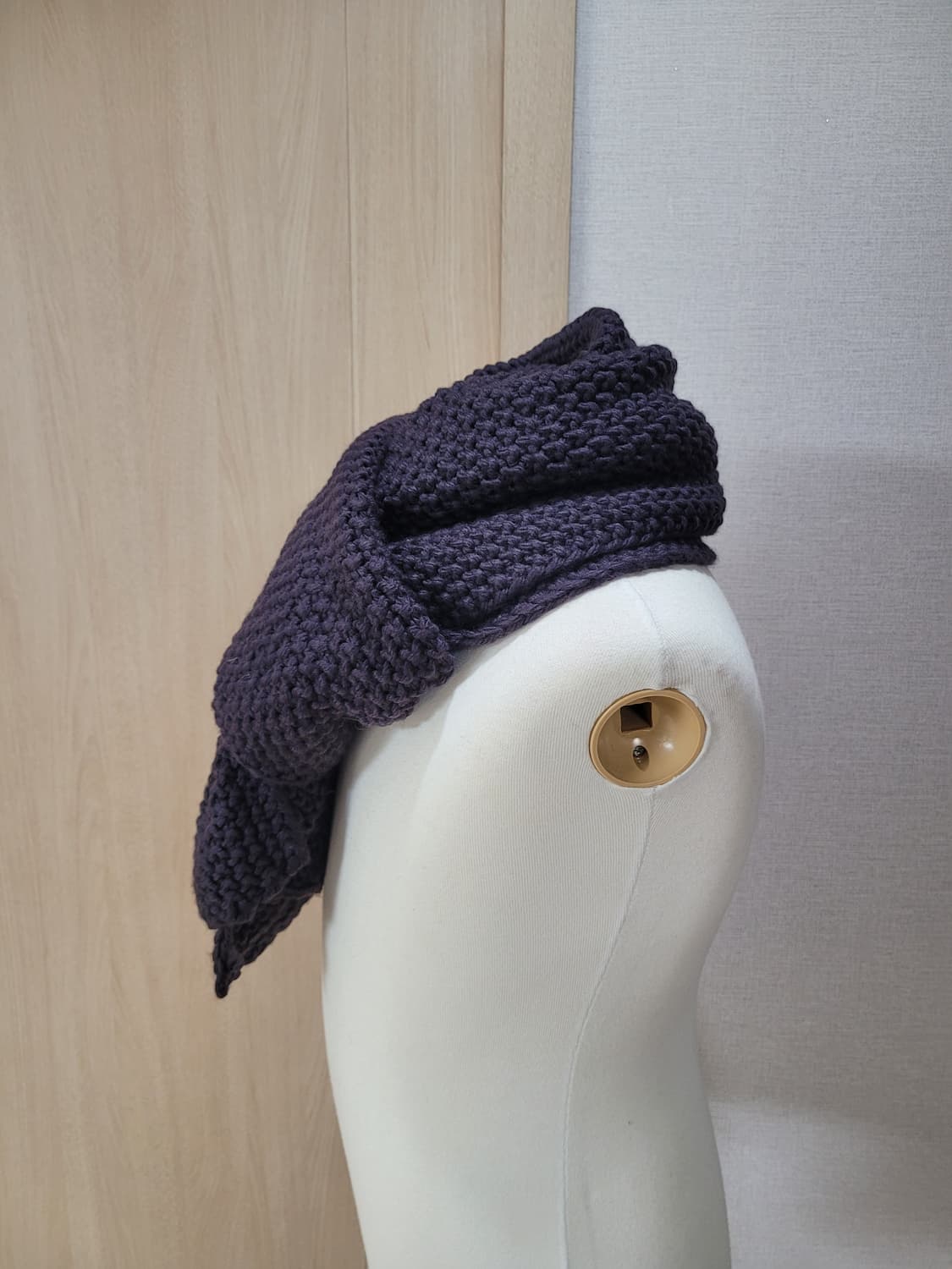 코데즈컴바인 니트 머플러 퍼플 상품이미지4