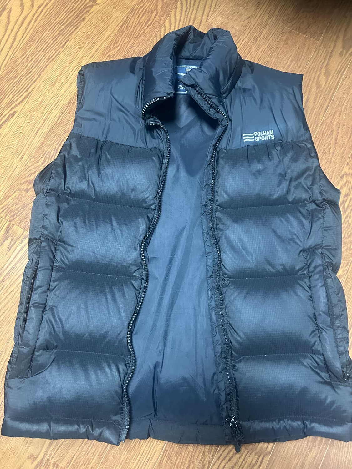 빈티지 폴햄 패딩조끼 상품이미지1