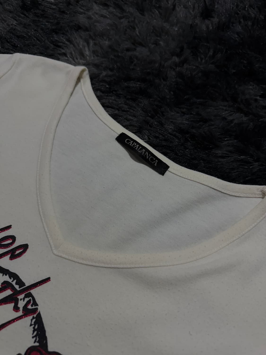 해골 장미 레터링 프린팅 y2k 반팔 상품이미지4