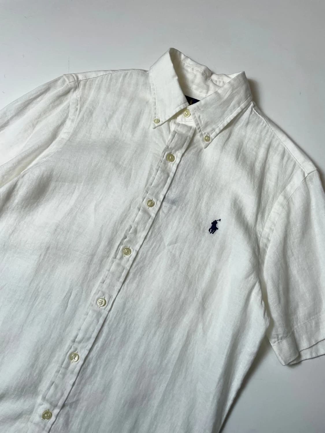 폴로 랄프로렌 슬림핏 포니 린넨 반팔 셔츠 PN9459 상품이미지2