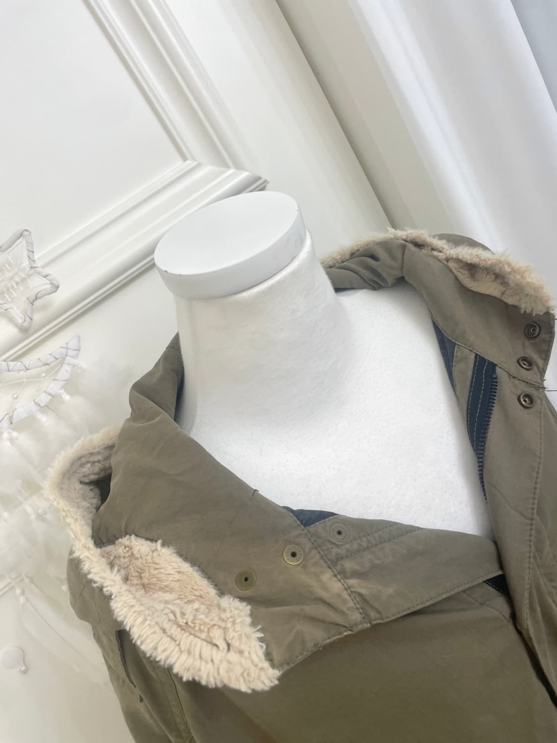 khaki pocket point hoodie cape outer 상품이미지7