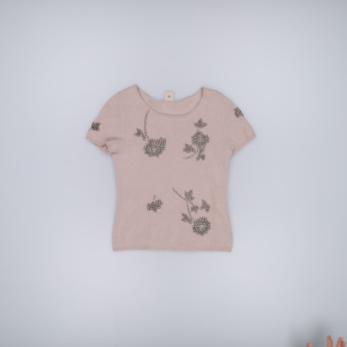 44정도 빈티지 여성 앙고라 반팔니트 0303H1 상품이미지1