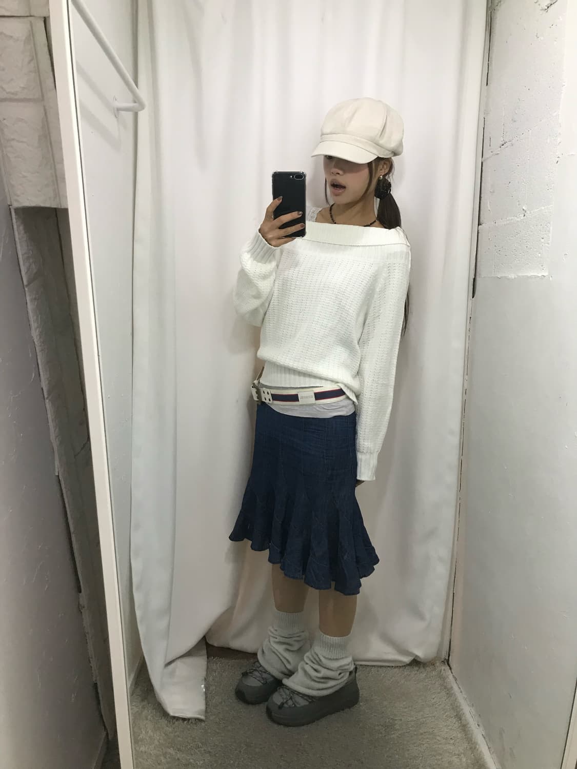 🐻‍❄️화이트 니트 모리 코디 세트 🐻‍❄️ 상품이미지3