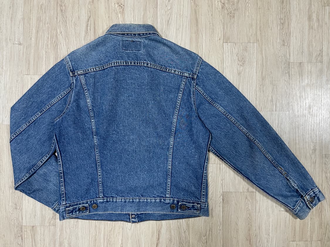 100) 80's 리바이스 3rd 중청워싱 4포켓 데님자켓(미국제) 상품이미지2