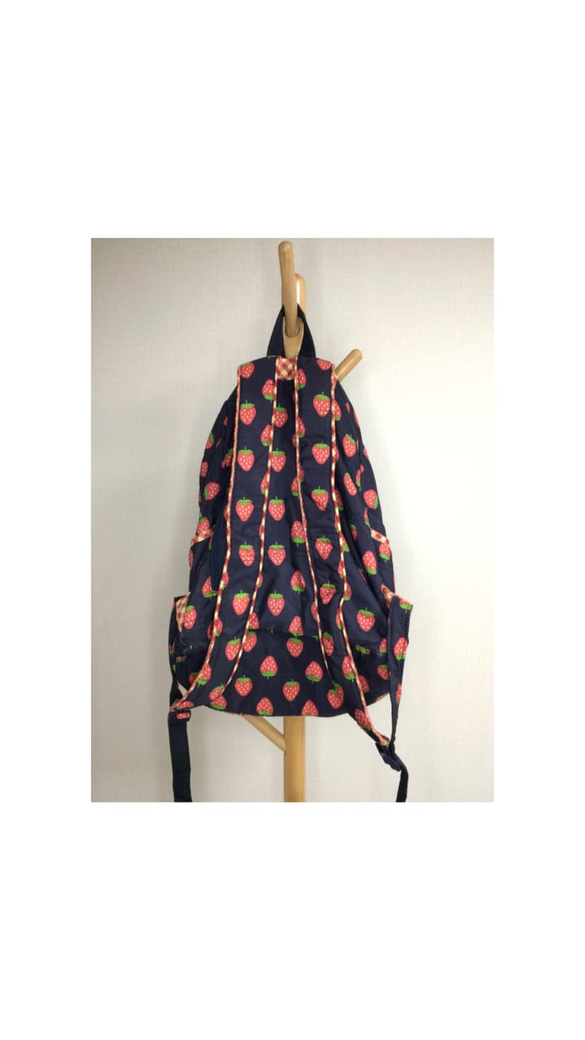 빈티지 스트로베리 패디드 백팩 상품이미지5