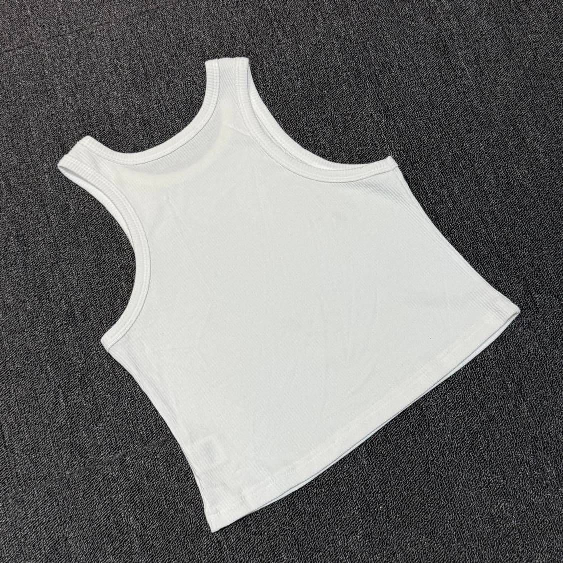LEEY YEEL RIBBED 슬리브리스 탑 상품이미지5