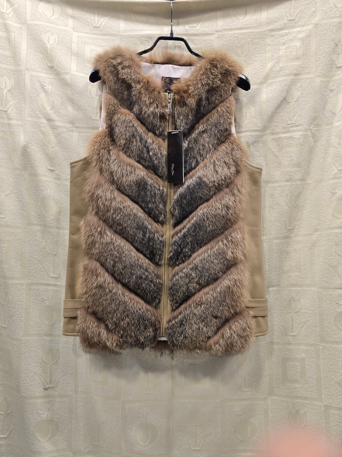 새상품) 씨티지 City Gee 천연 양가죽 폭스 베스트 55 상품이미지1