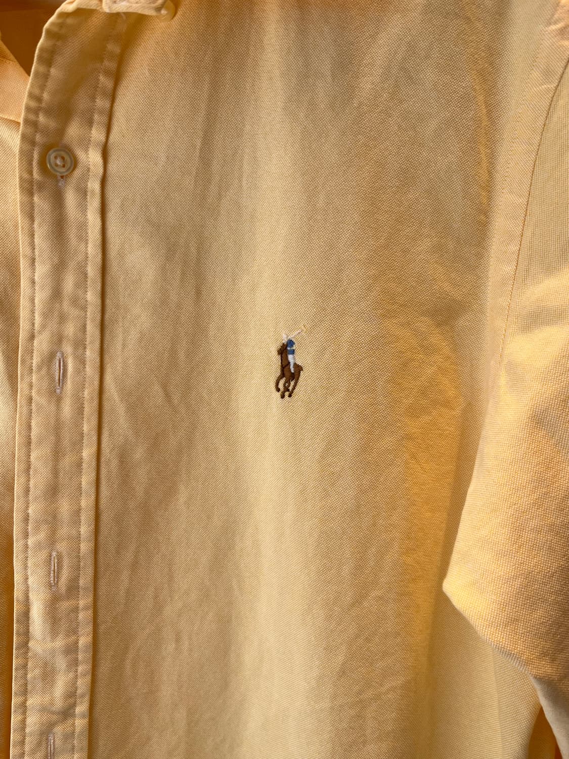 폴로 랄프로렌 클래식 핏 옐로우 셔츠 상품이미지2