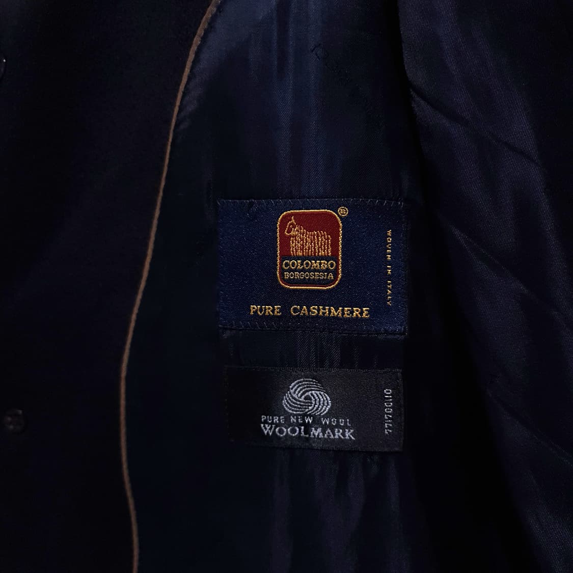 100) 니나리치 콜롬보 100% 퓨어 캐시미어 울마크 캐시미어 코트 상품이미지8