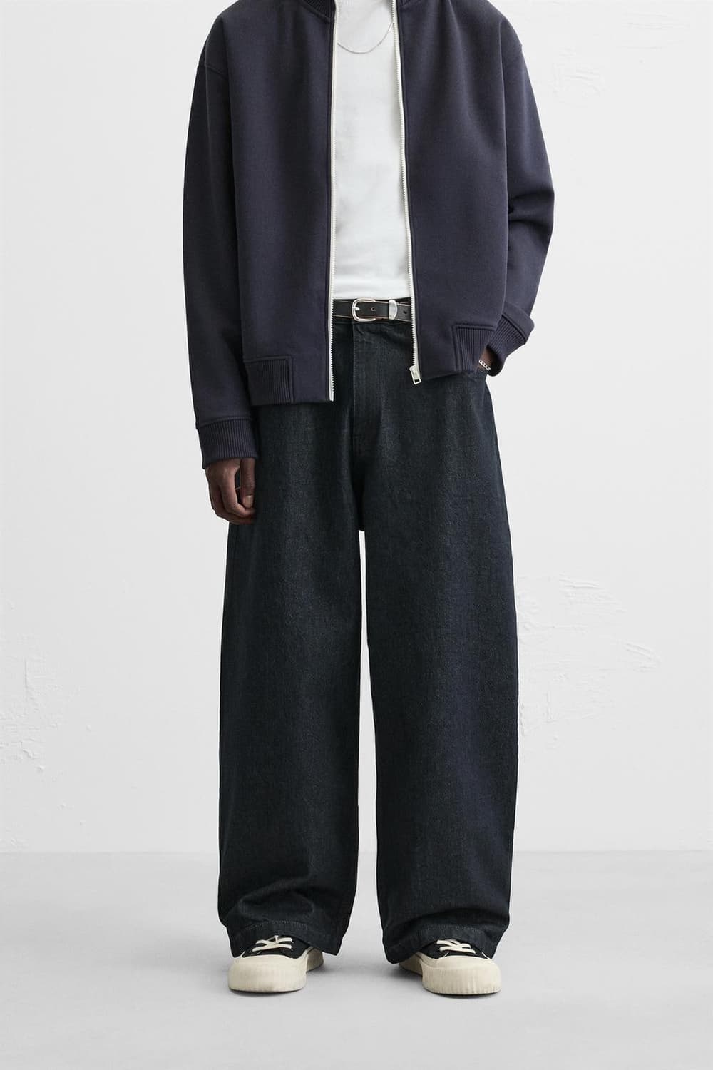 자라 ZARA 와이드 데님 청바지 남성34 상품이미지7