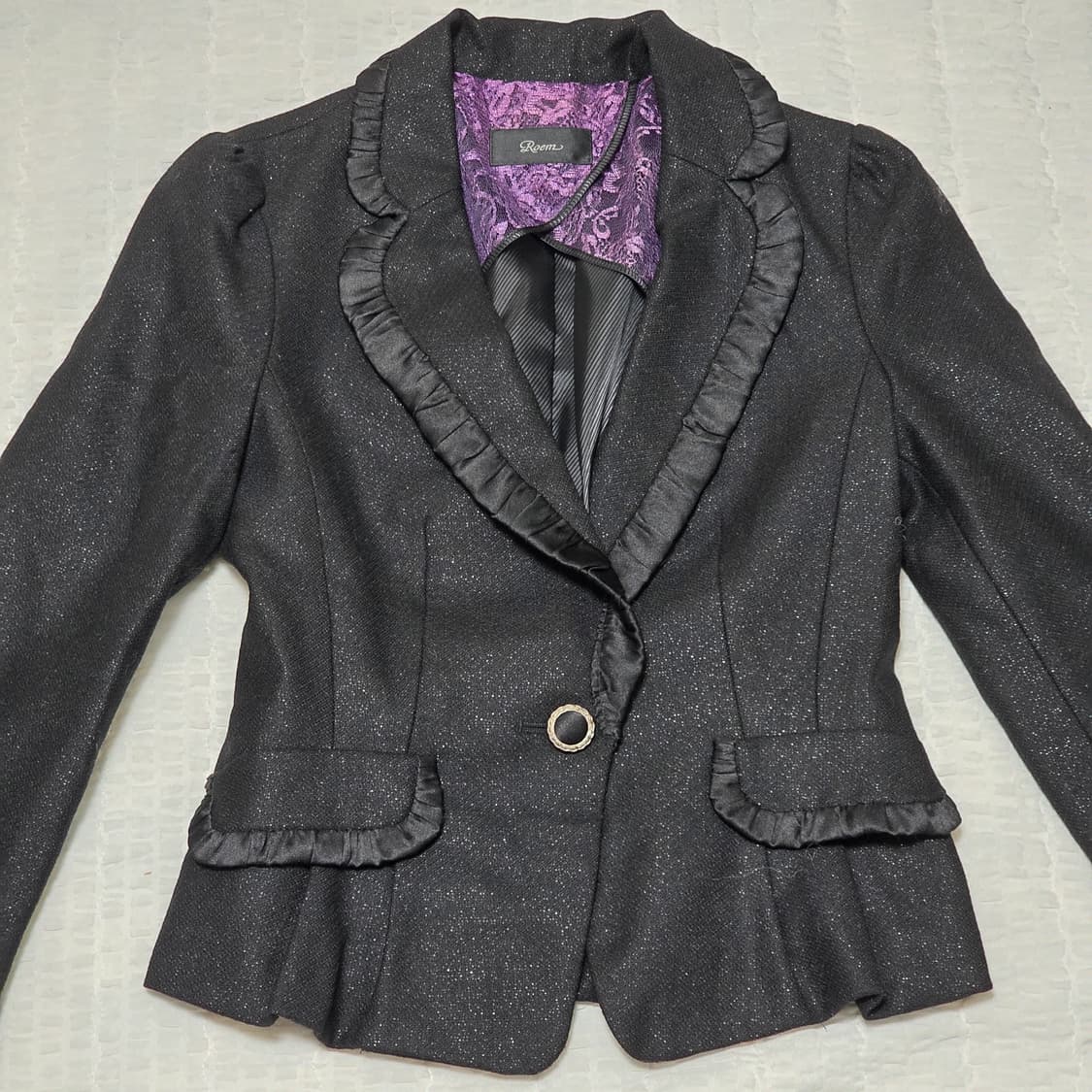 Roem) 빈티지 글리터 나나깔 오네갸루 고딕로리타 자켓마이 상품이미지1