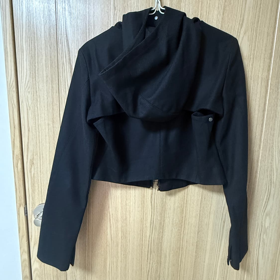 오호스 레이어드 볼레로 울 자켓 (블랙) 상품이미지3