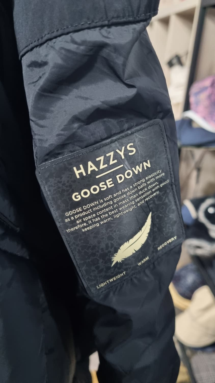 HAZZYS)) 헤지스 거위솜털  경량 퀼팅점퍼 115 상태10/9 상품이미지3