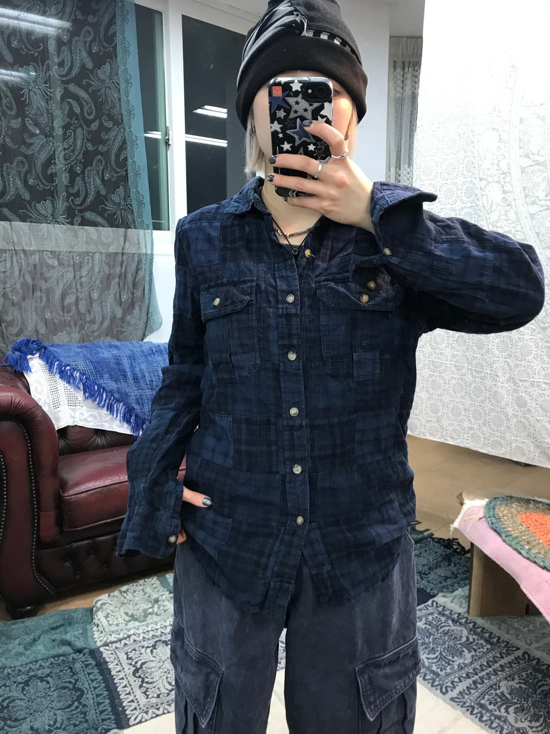 리바이스 빈티지 체크 패치워크 셔츠 상품이미지2