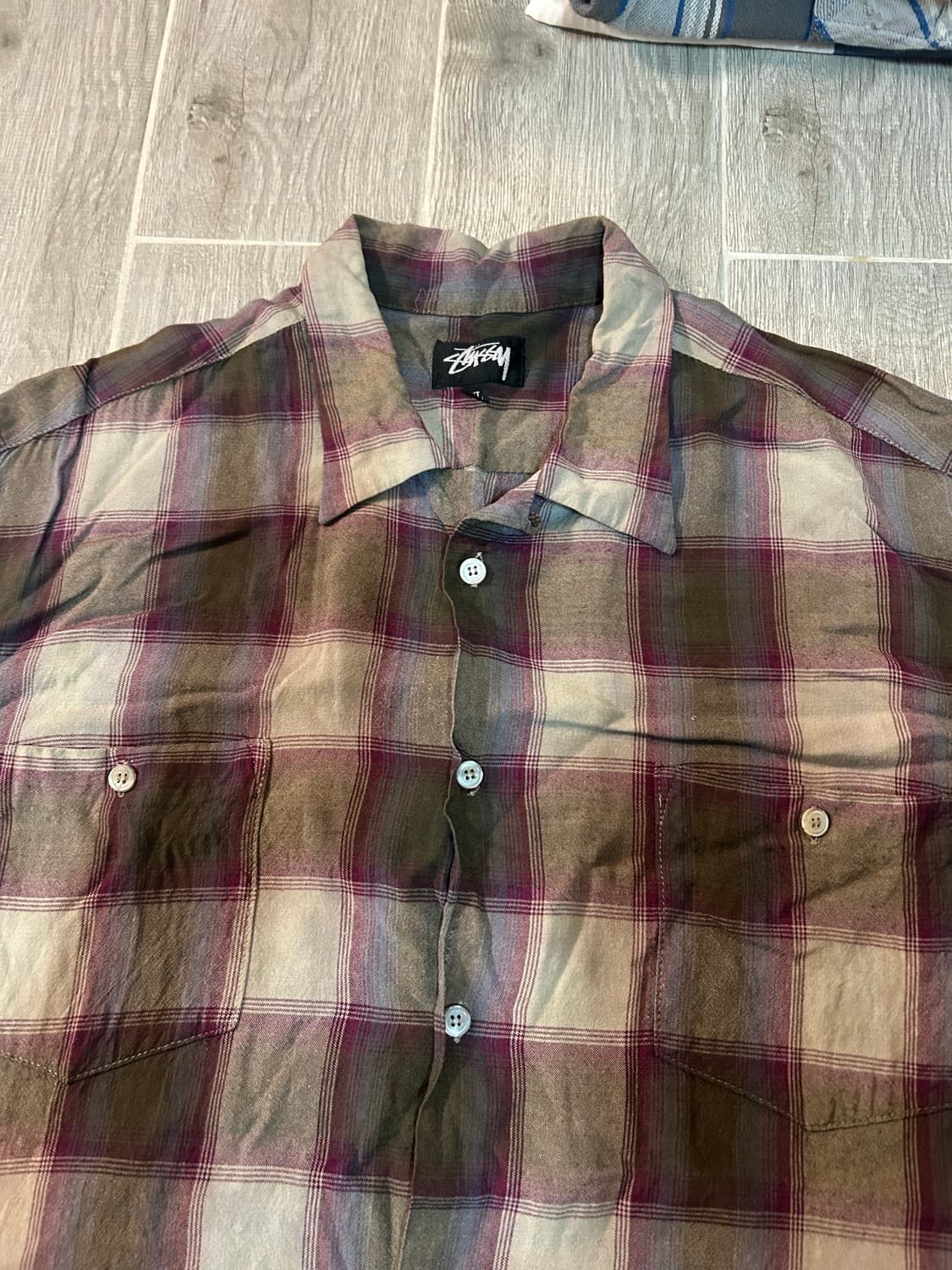 80s 스투시 블랙태그 셔츠 xl 상품이미지4