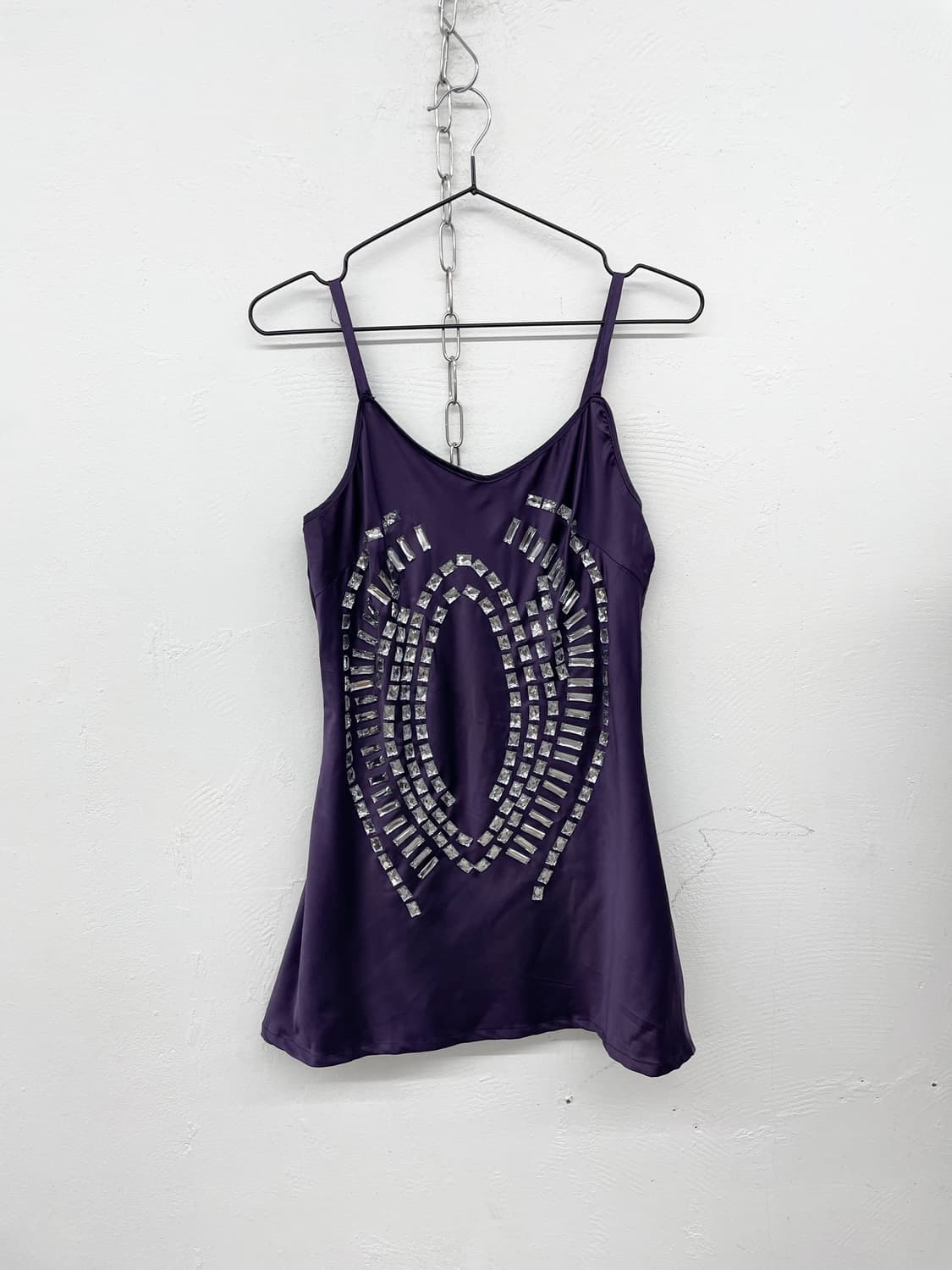 갸루 새틴 쥬얼 슬리브리스 상품이미지4