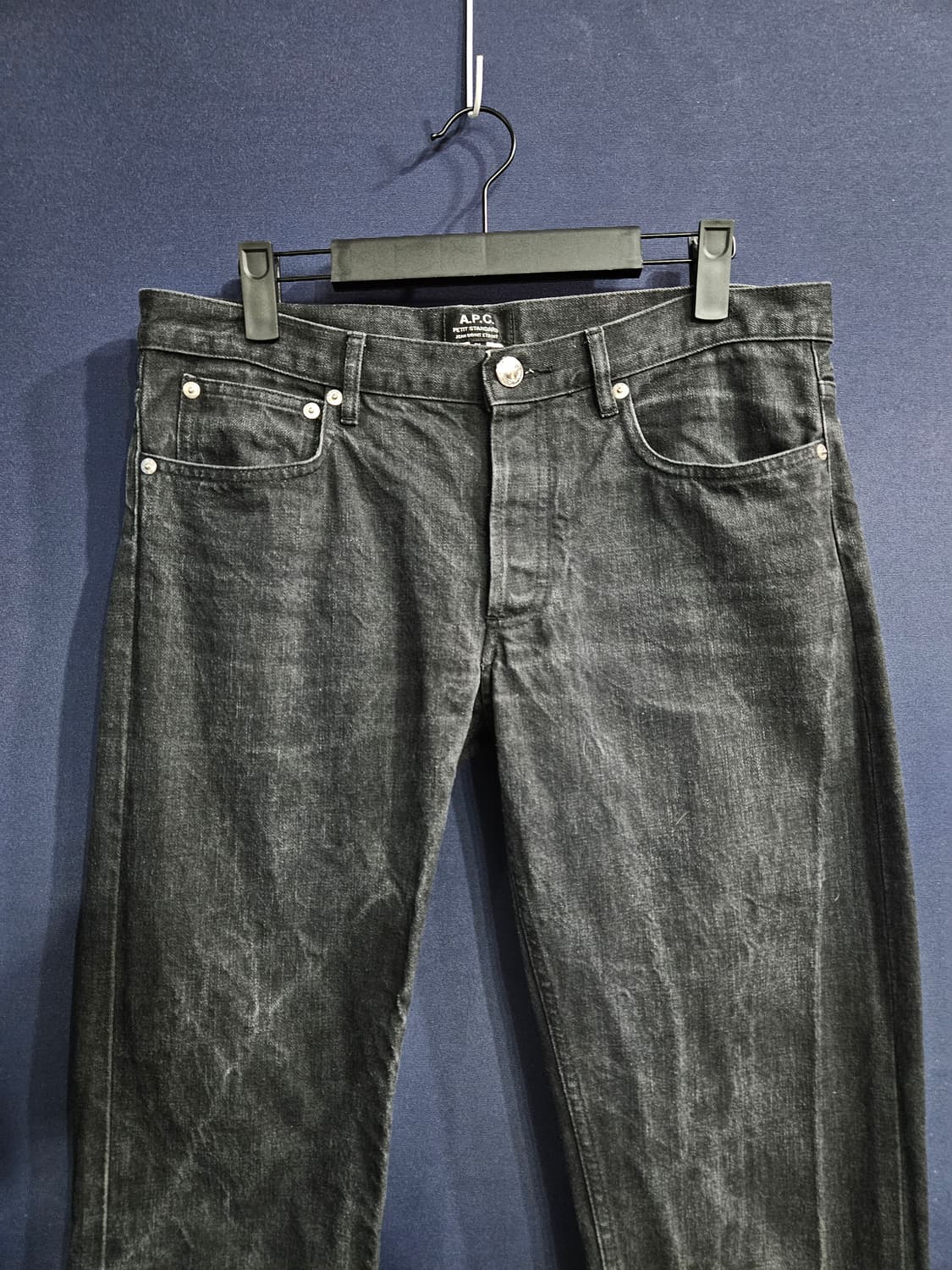 A.P.C 아페쎄 블랙 남성 슬림핏 허리 31~32 빈티지 데님팬츠  상품이미지7