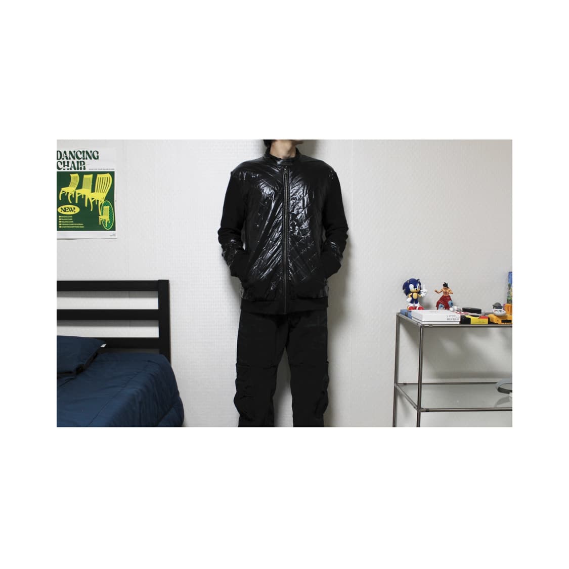 Versace Sleek Nylon Fuse Knit Jacket 상품이미지2