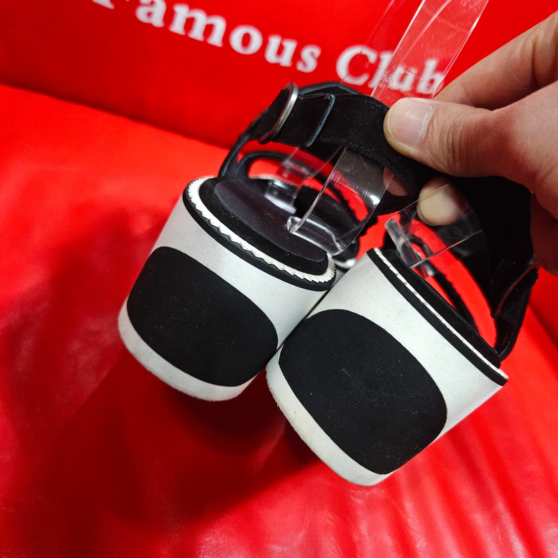 소다(SODA) 크리스탈 플렛폼 통굽 샌들 39size 상품이미지5